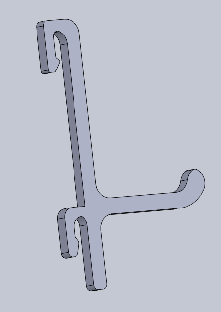 the Hook for the Wall grid display rack
