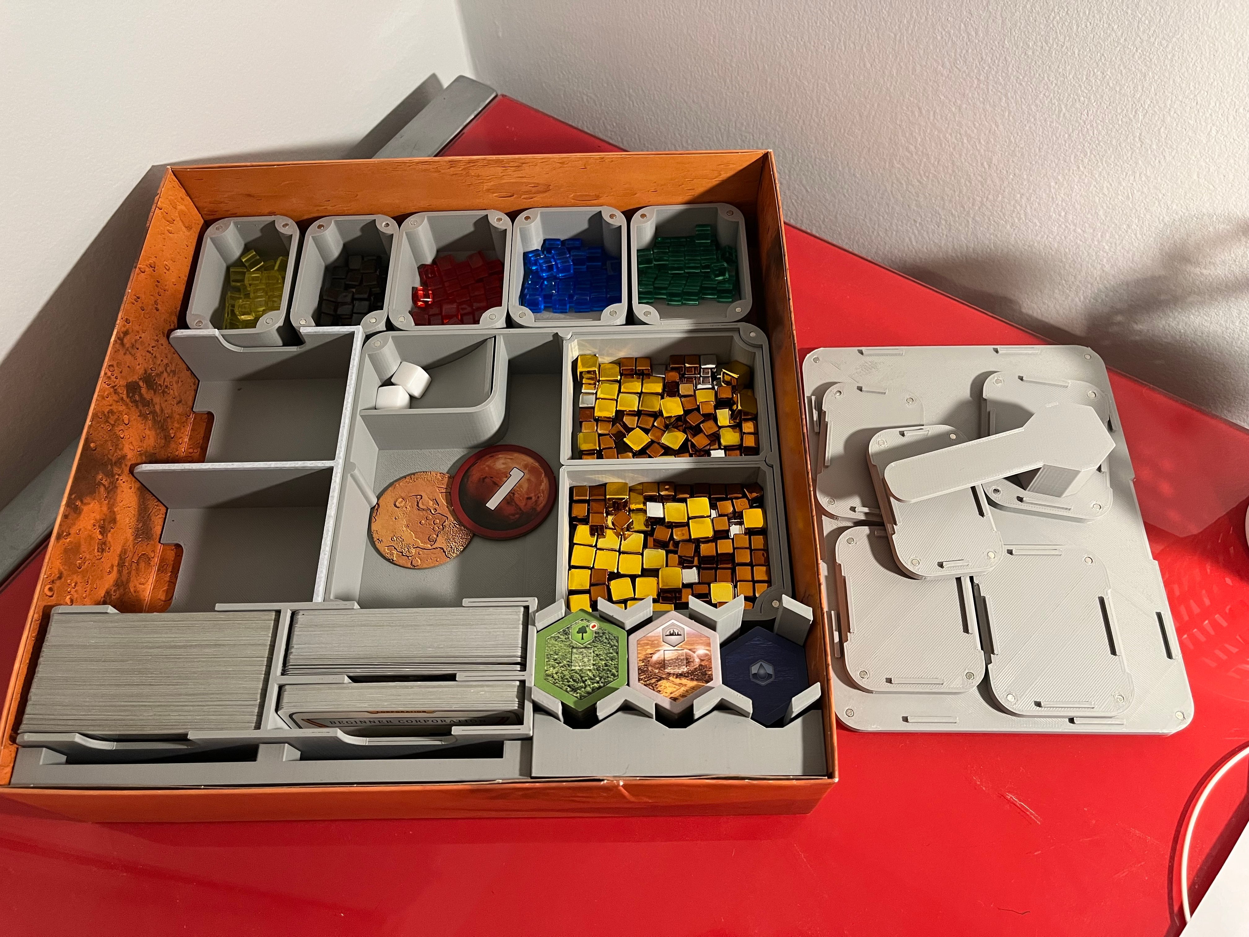 Terraforming Mars Storage Inserts + Expansions (Prelude, Hellas and Elysium)