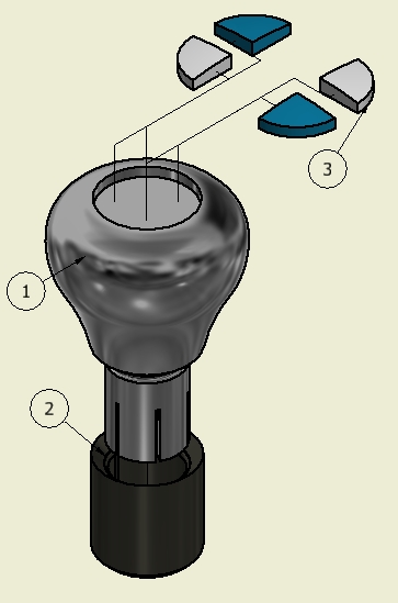 Manual Shift Knob for BMW vehicle