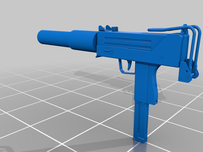 Mac 10 (Suppressed) for 5.5 inch scale figures 
