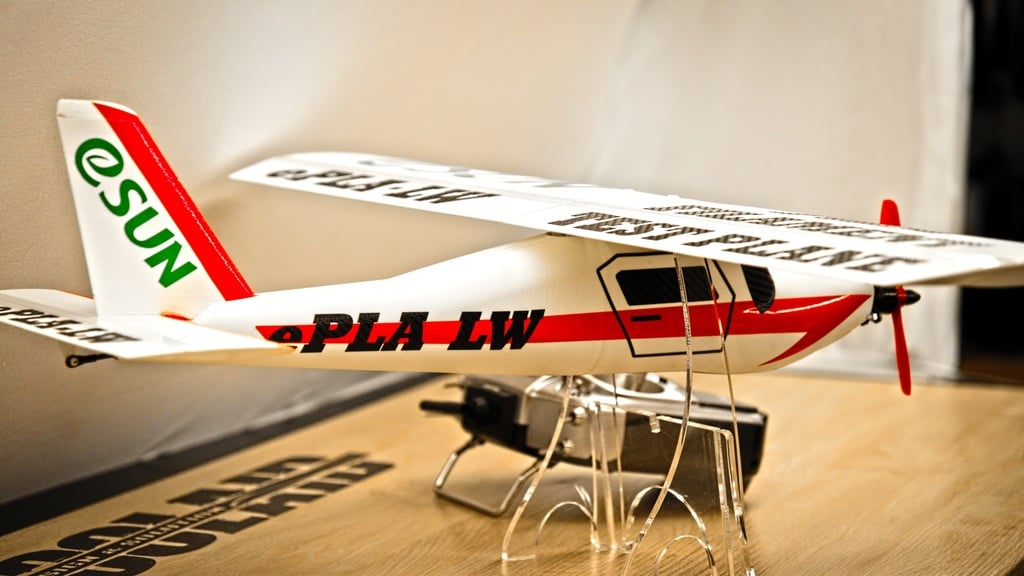 RC airplane, 100% 3D printable plane. DIY - eSUN PLA LW