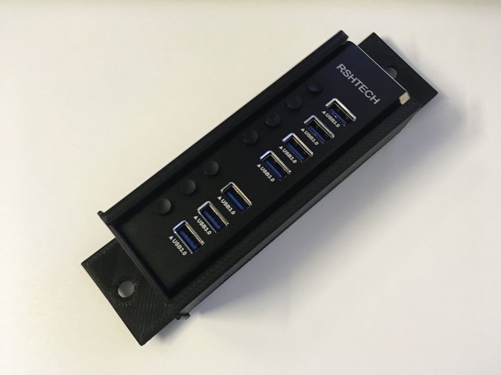 RSHTECH 7 Port USB Hub Holder for Sim Racing Rig