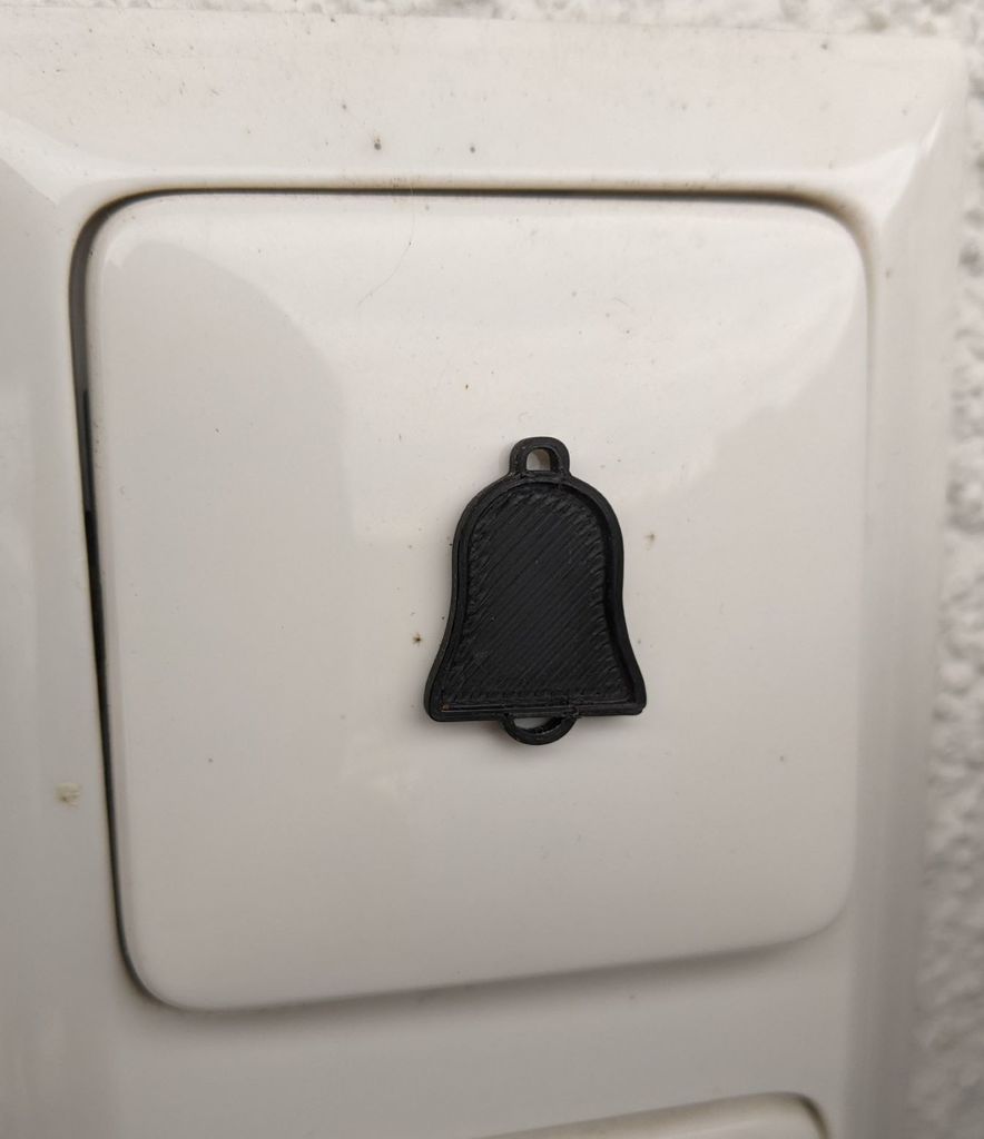 Tactile Bell Symbol for Light Switch