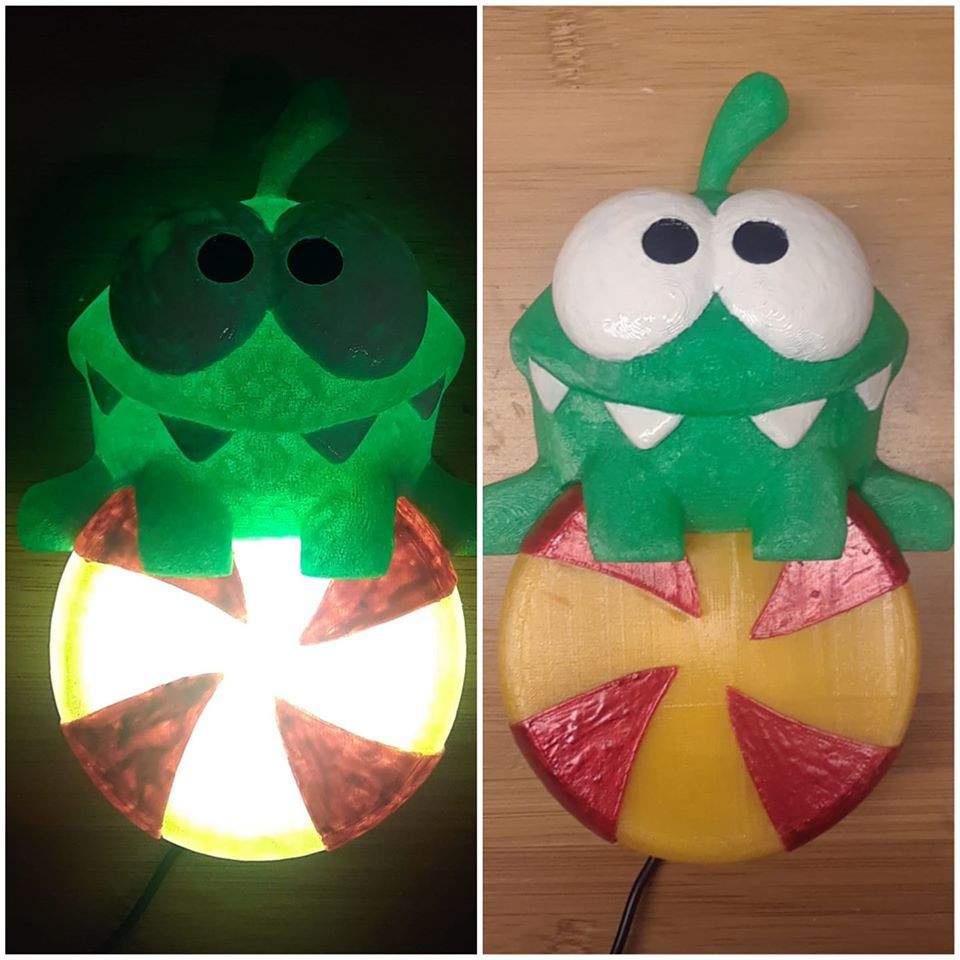 Om Nom Lamp, cut the rope candy LED light
