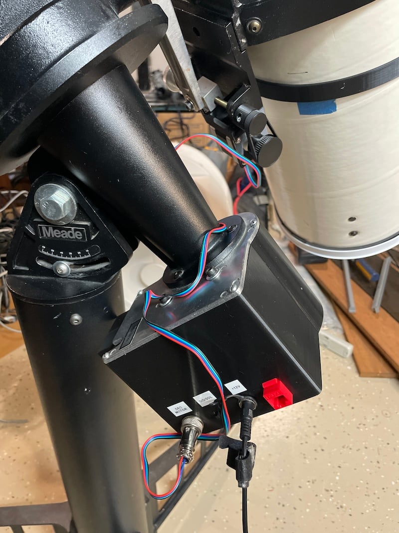 Telescope equatorial mount motor controller