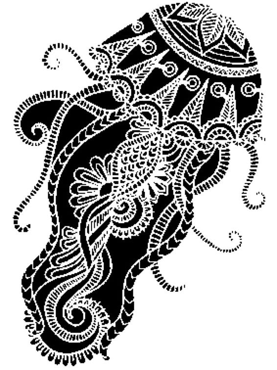 Jellyfish stencil