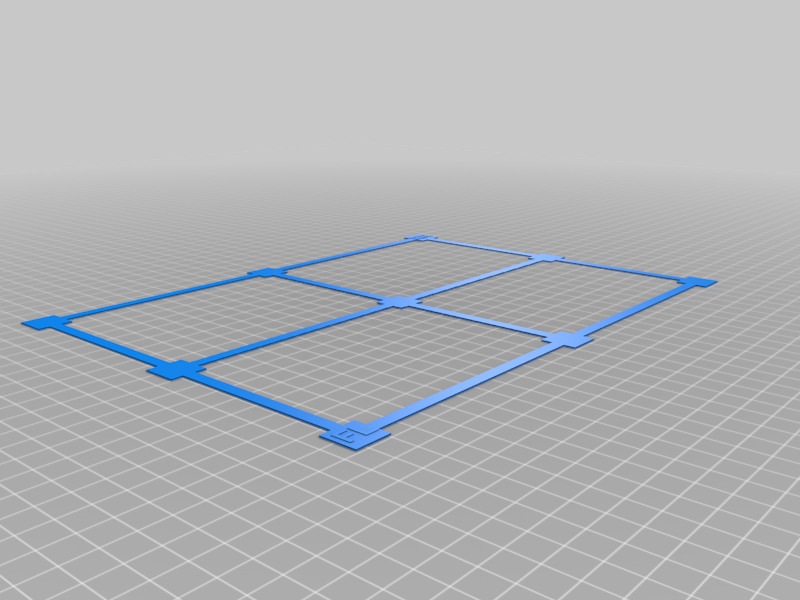 Qidi Tech X-Plus Bed Level Testgrid