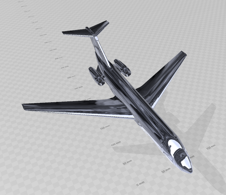 Convair Model 61 CJ805 Powered 40.9 m version Updated 3D Print 1:150 Scale