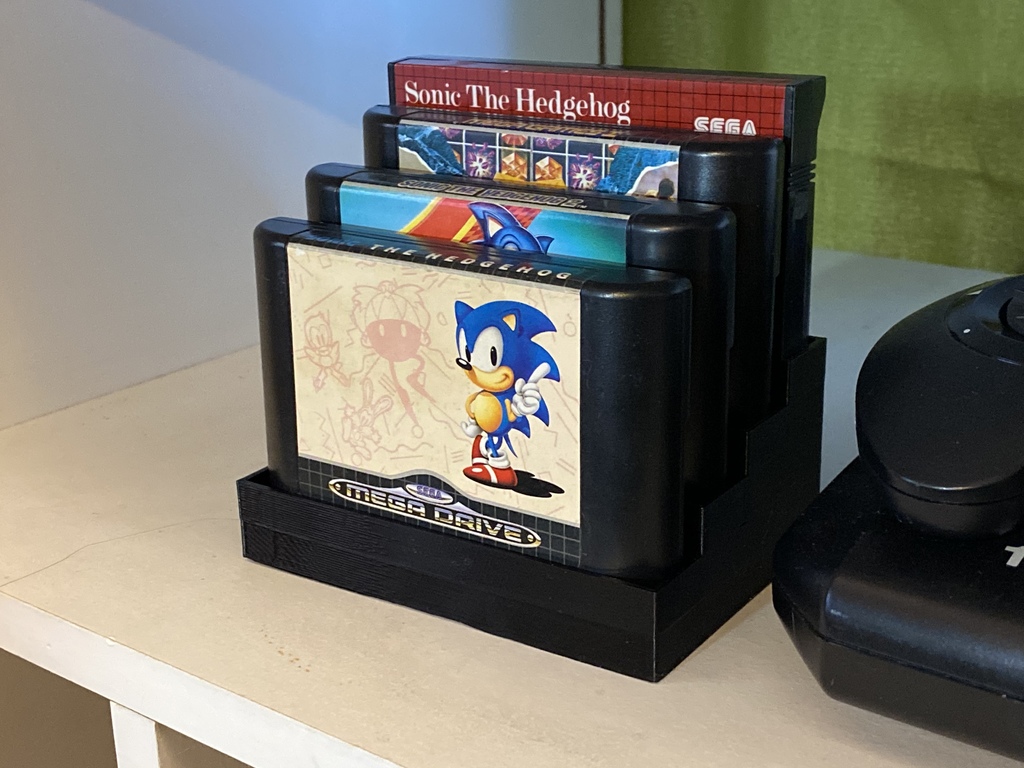 Stepped Mega Drive / Genesis / Master System Cart Holder x4