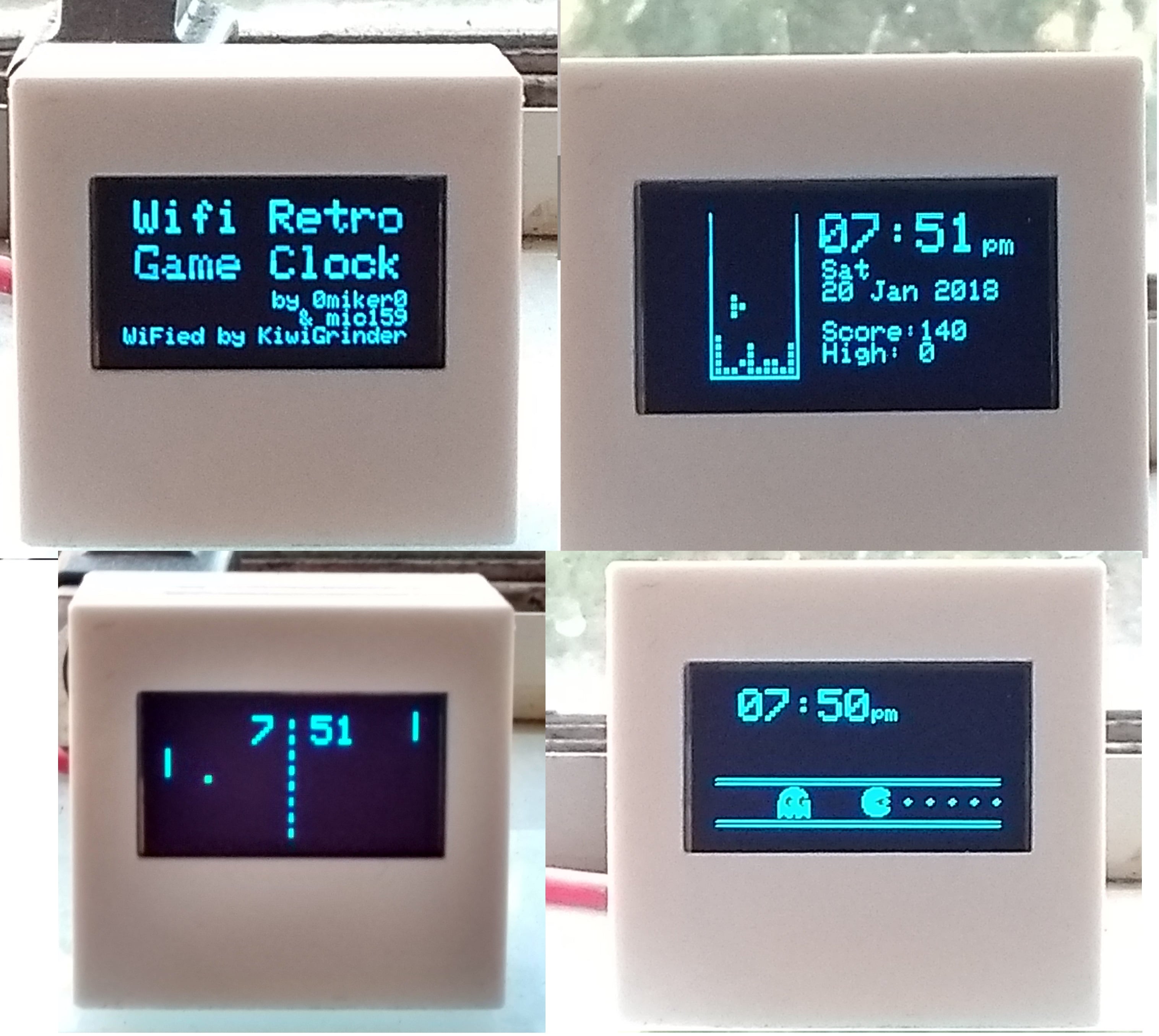 WiFi Retro Game Clock