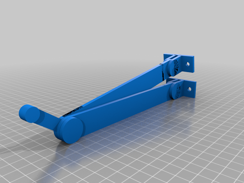 Foldable holder with integrated hinge (one piece print)