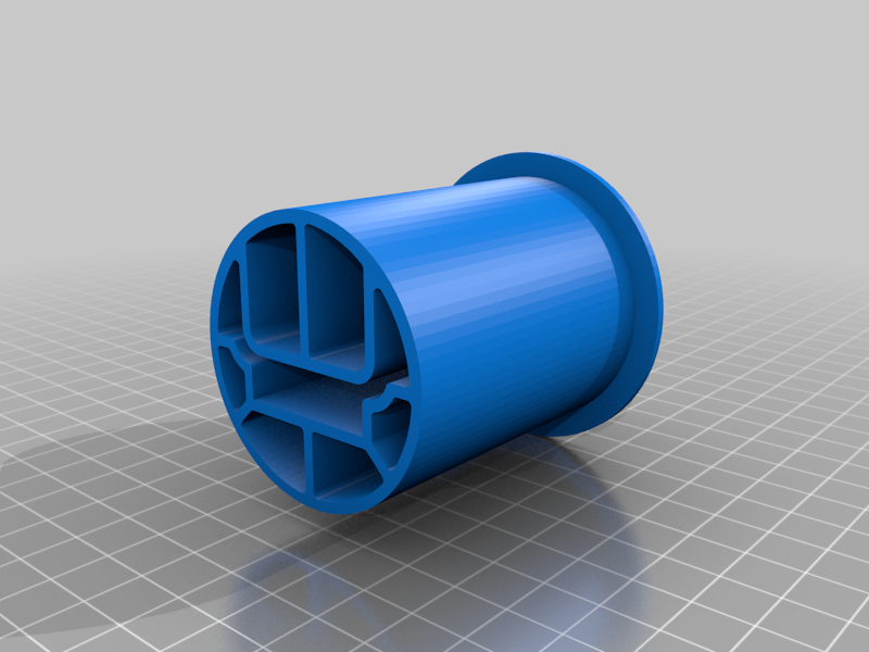 Converts Anycubic Mega flat spool holder to a 51mm diameter round