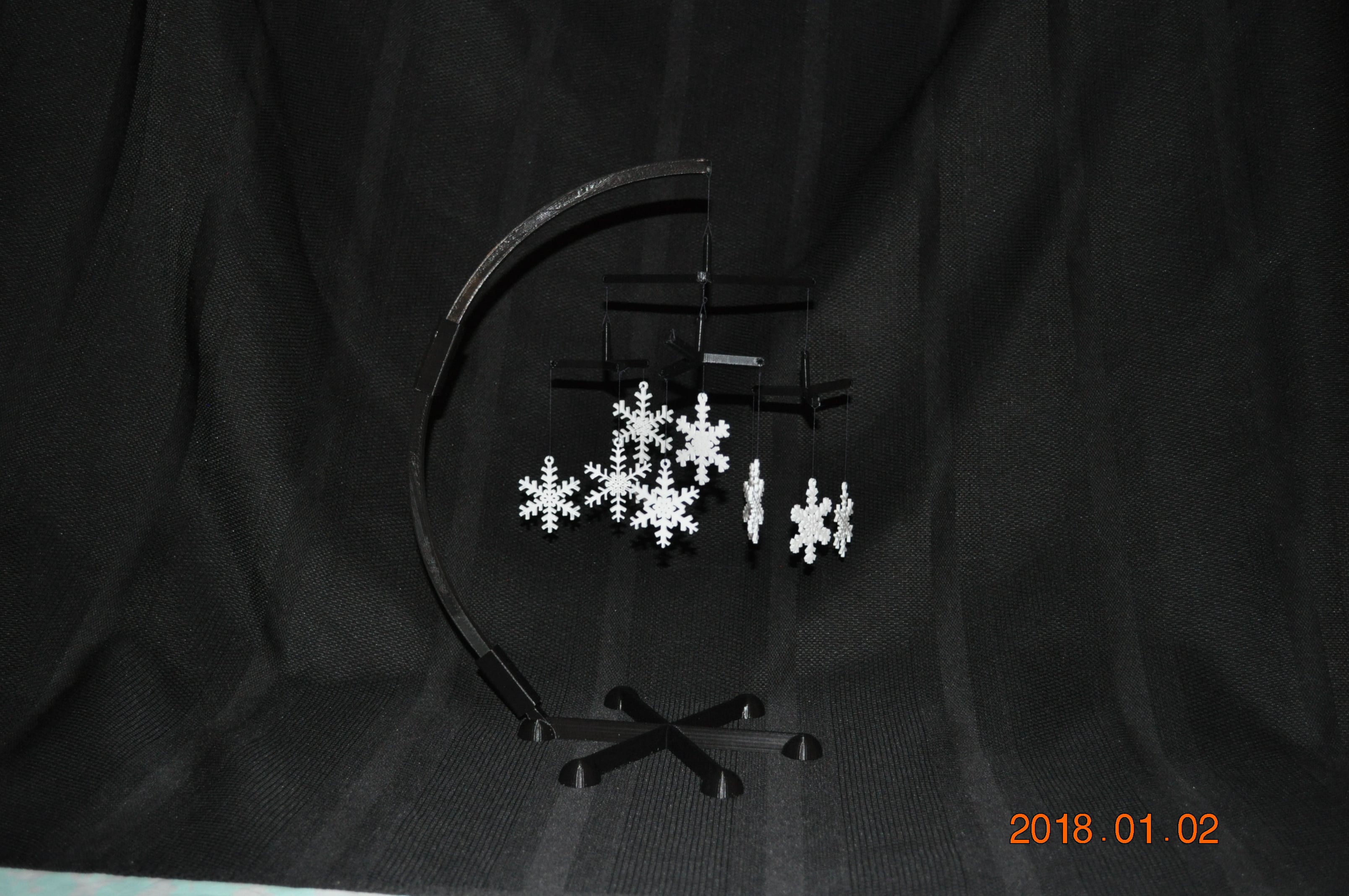 SnowFlake Mobile - Desktop or Free Hanging