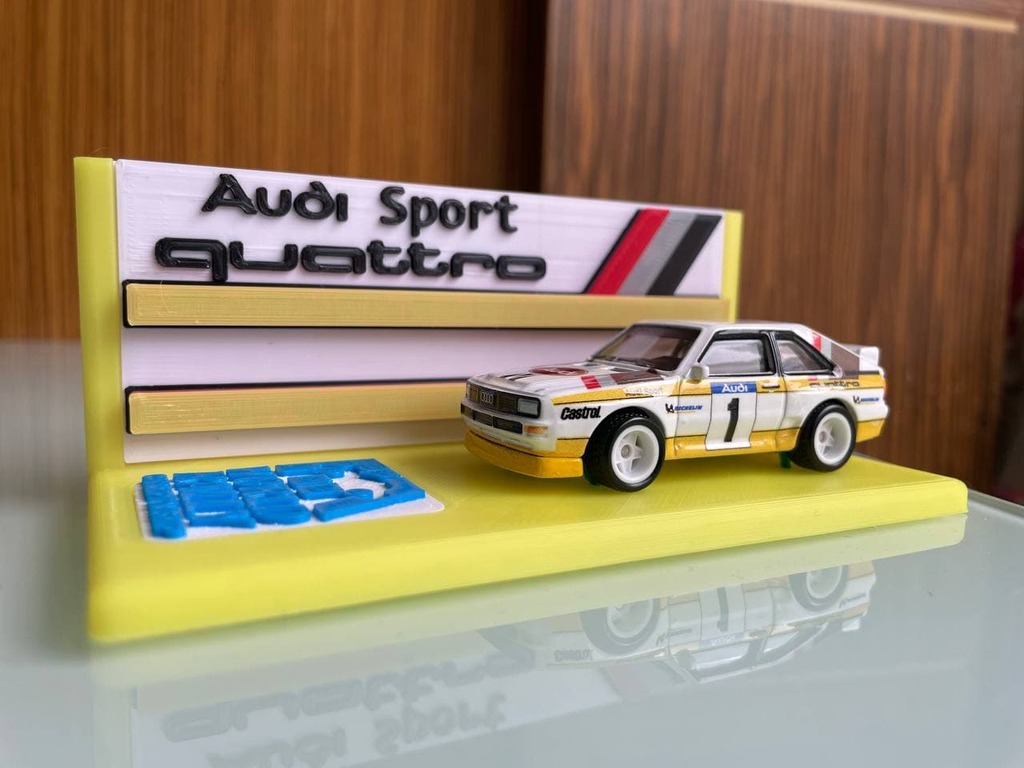Hotwheels Audi Sport Quattro Display Base