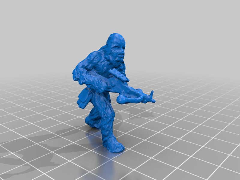 Chewbacca Sized for Old Star Wars Miniature Game