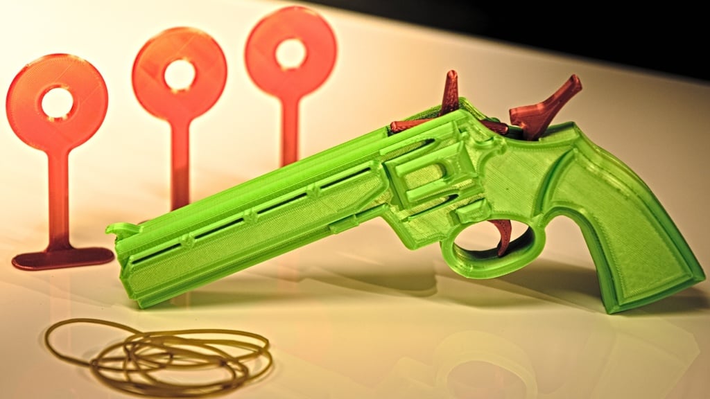 3D Printed Rubber Band Gun