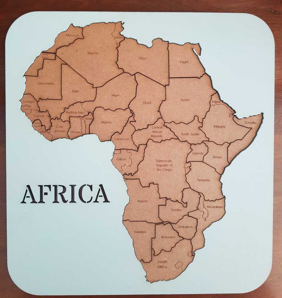 Africa map puzzle