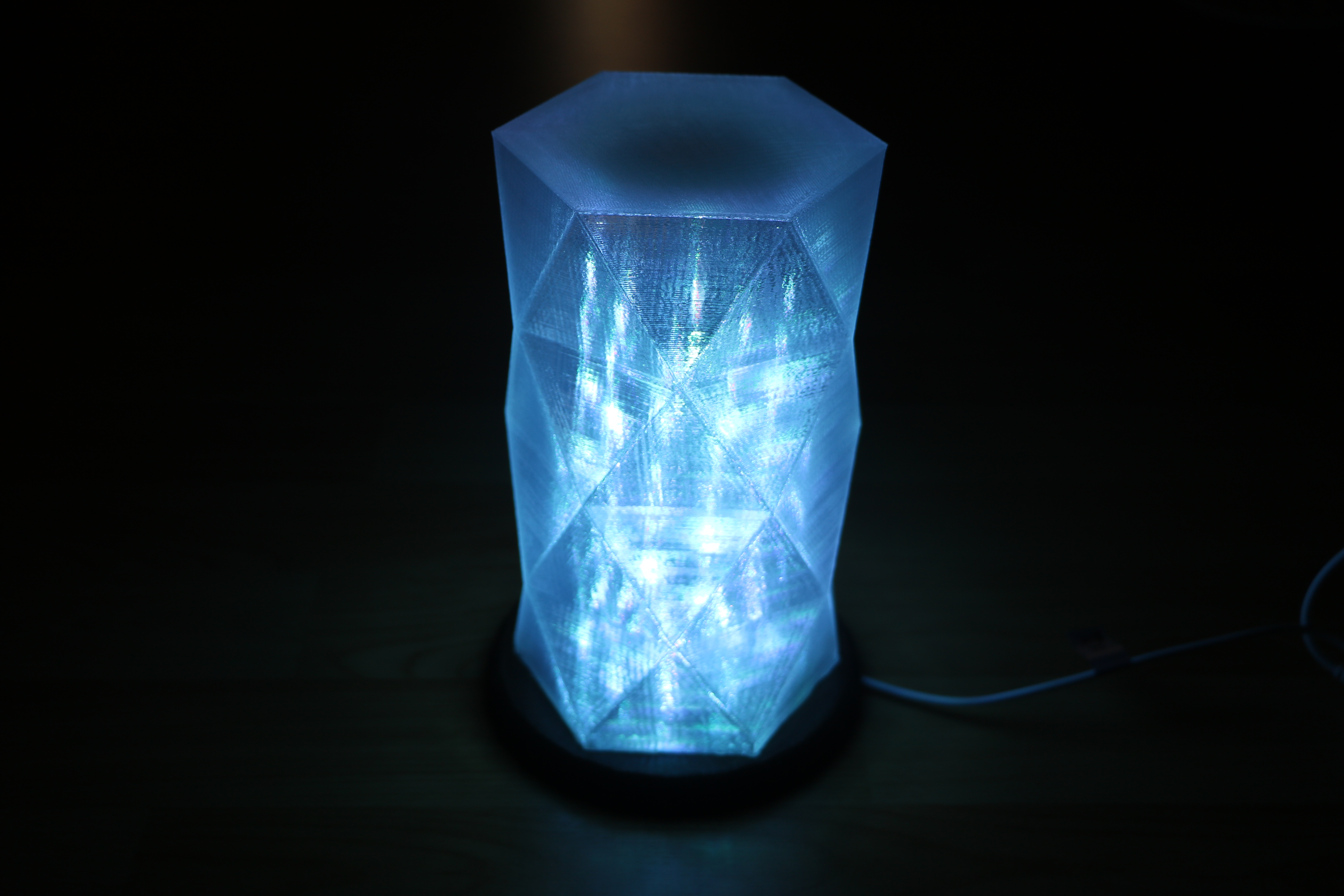 Crystal desk lamp