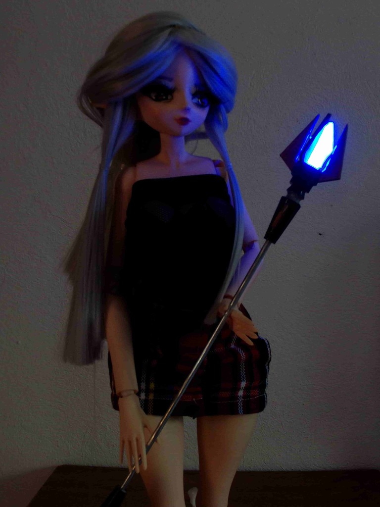 Lighted scepter for bjd doll