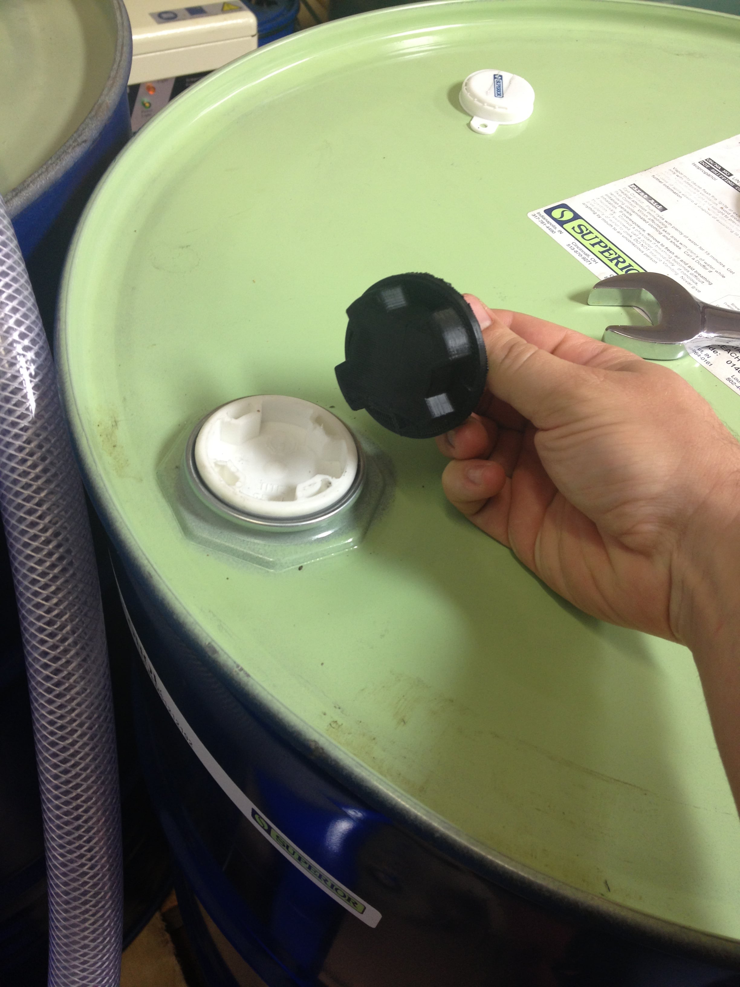 Drum plug wrench adapter