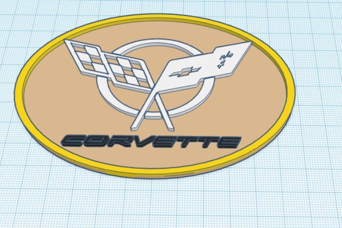 Corvette Badge Sign