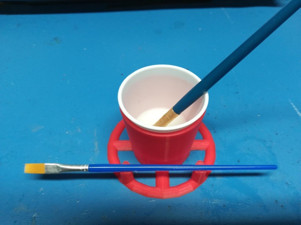 Dixie Cup Holder Painting Tool