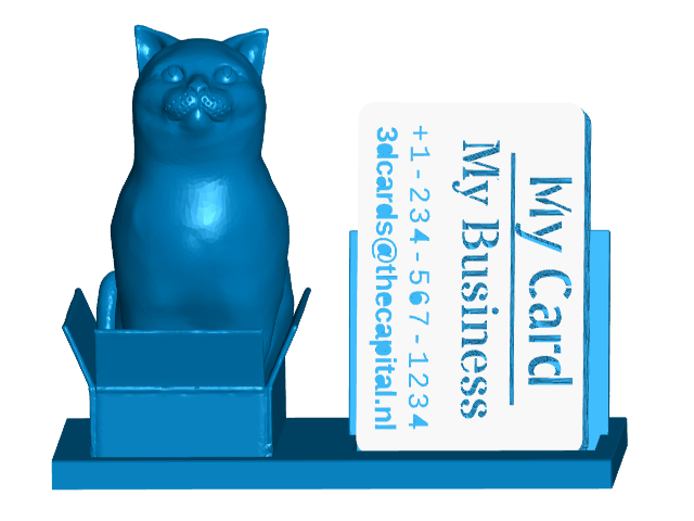 Cat in a Box Business Card Holder (Expandable)