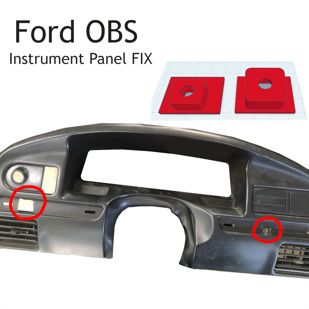 Ford OBS Instrument Panel Fix