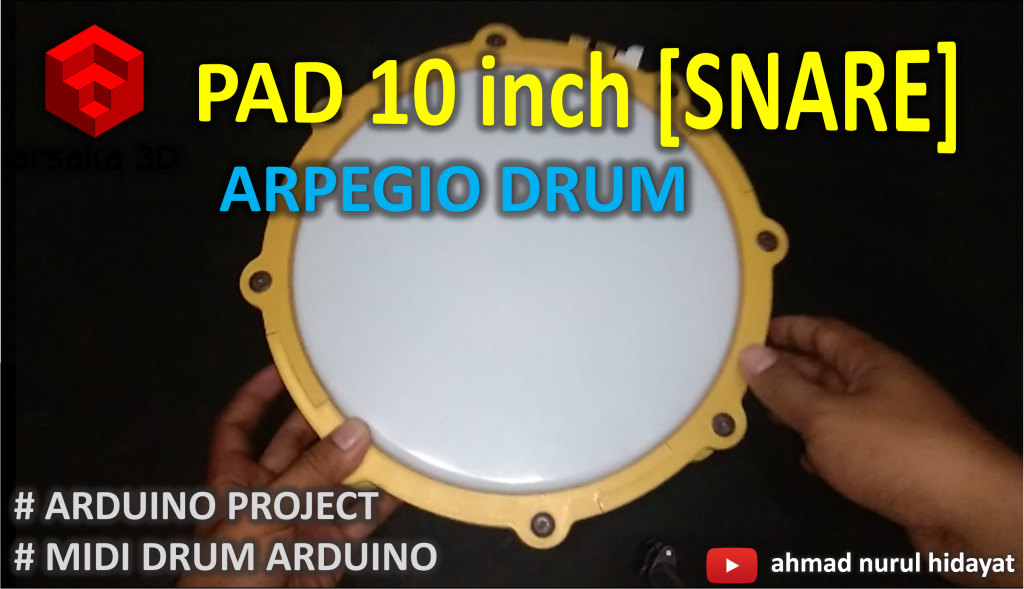 SNARE - DIY MIDI DRUM PAD 10ich