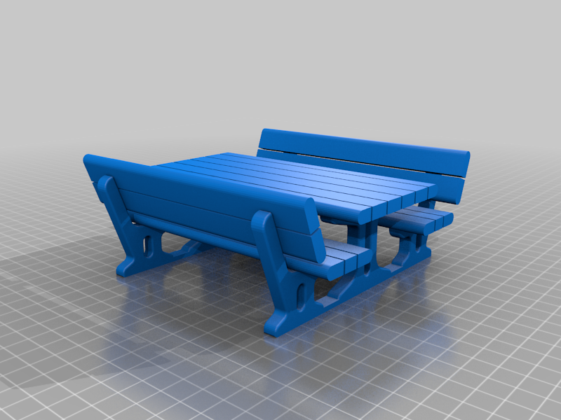 Picnic bench / Table and Bench + Bench