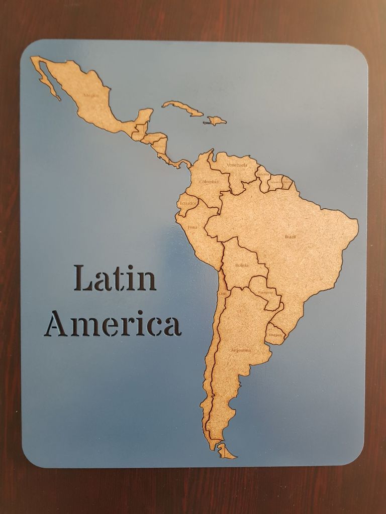 Latin America map puzzle