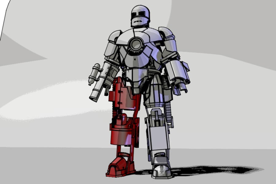 3.Right Leg of Iron man Mark 1