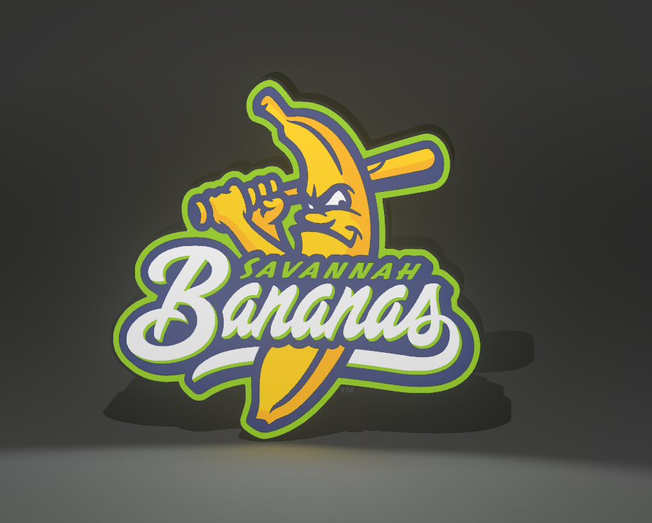 Savannah Bananas Logo Light Box