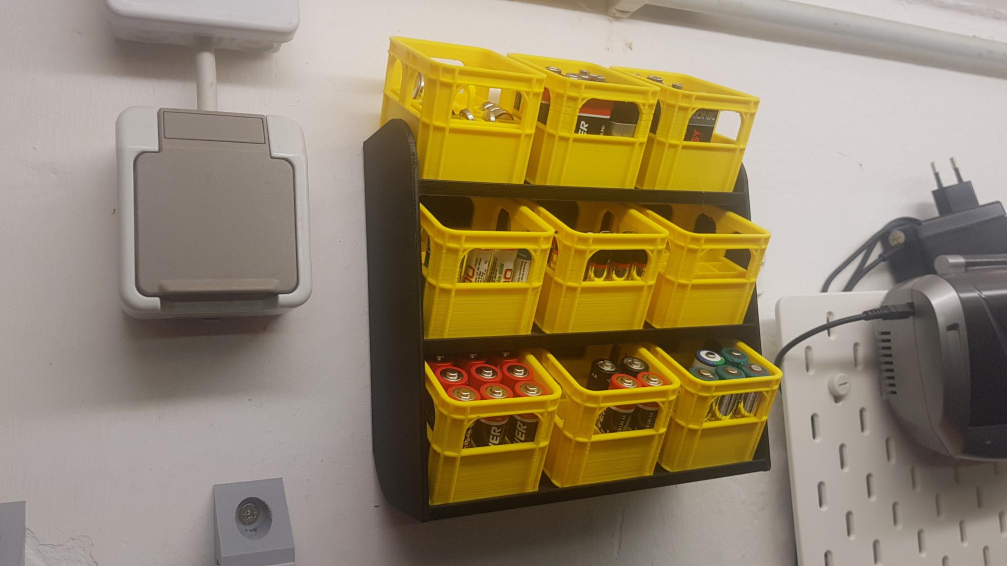 Beer Crate Battery Shelf and CR2032