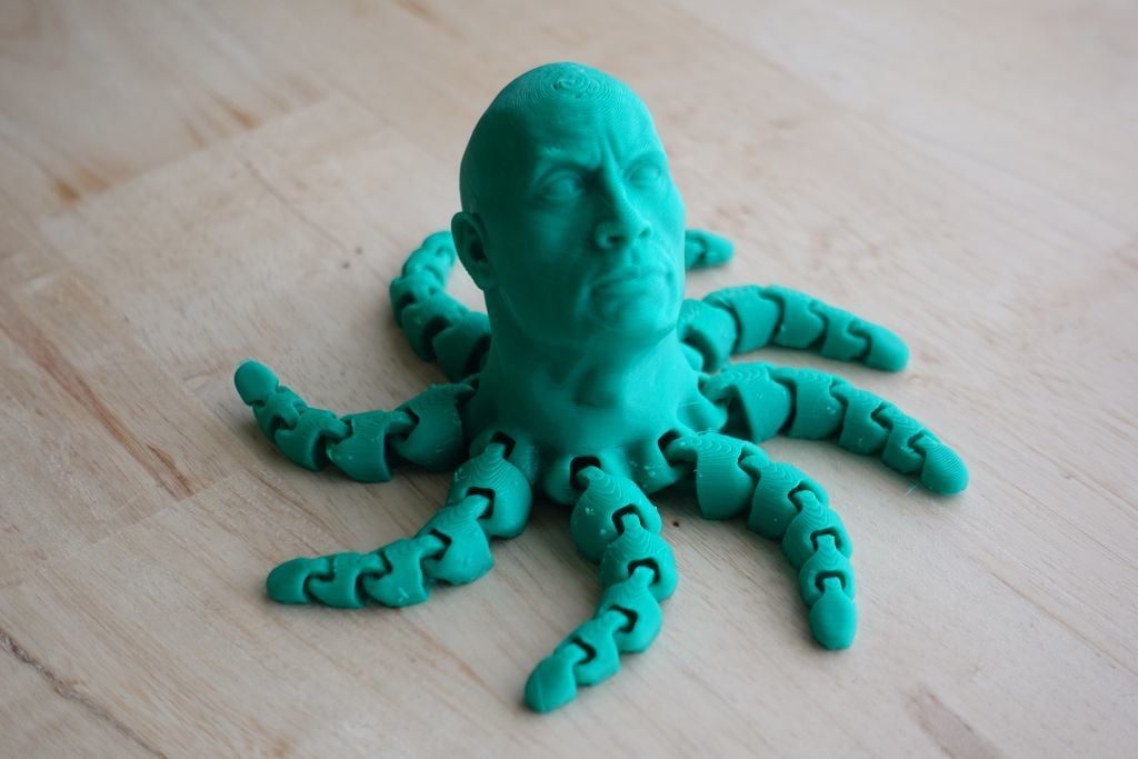 The Rocktopus with smoother neck and hollow head