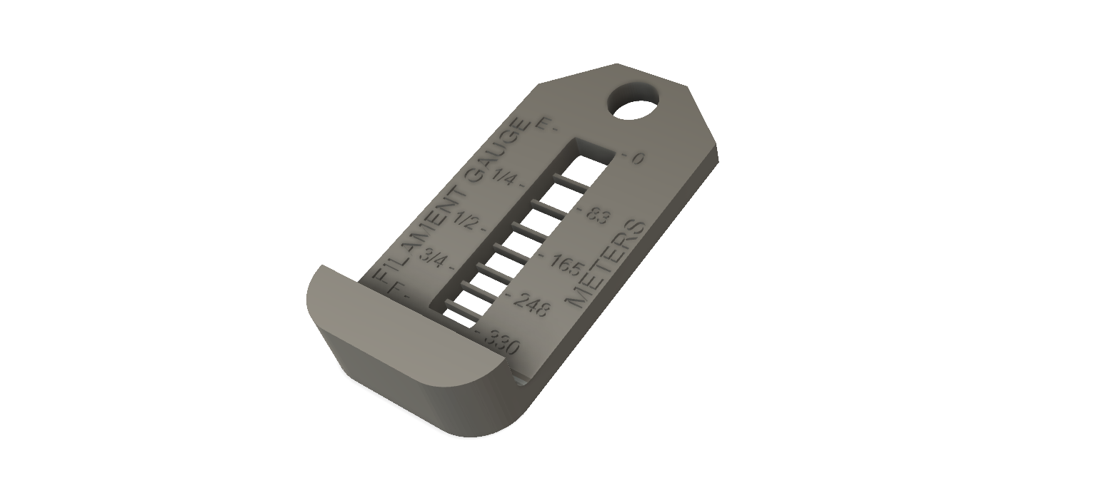 Filament Spool Gauge - Remix