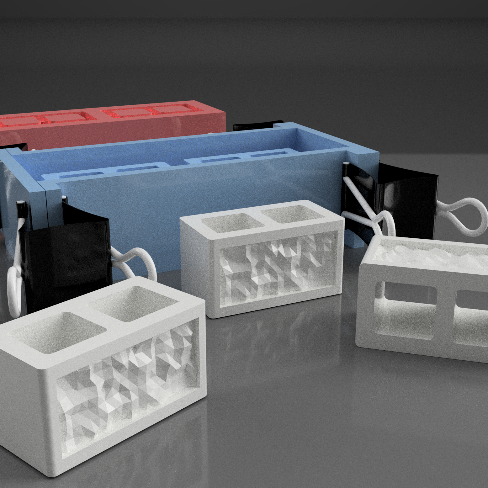 MOLD FOR CEMENT BRICK CASTING
