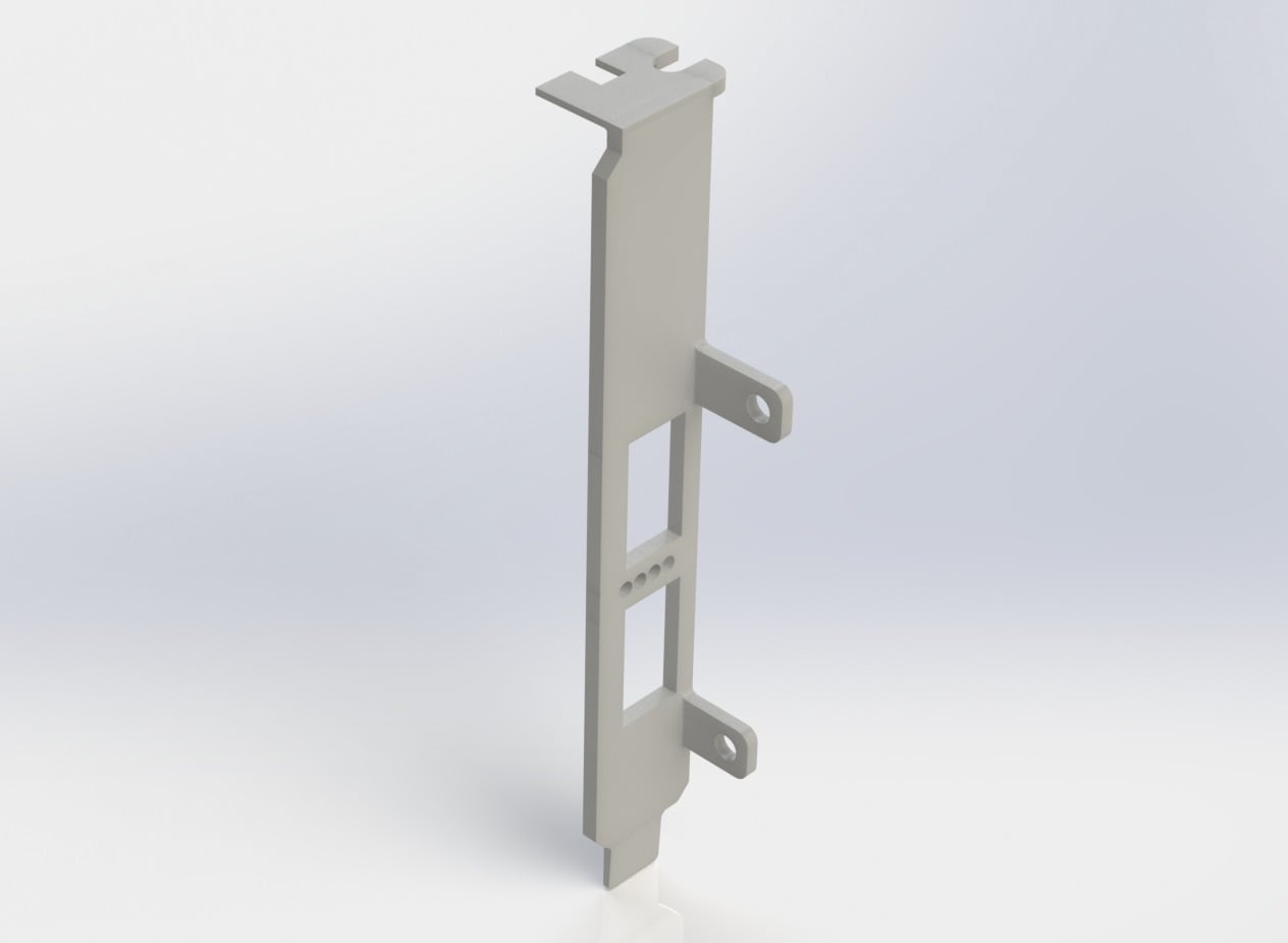 Full Height Bracket for QSFP PCIe Network Adapter (HP/Mellanox 649281-B21 Infiniband)