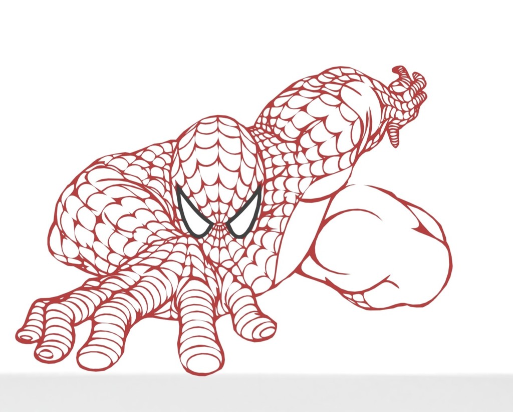 Spiderman 2D Art - 3D Print