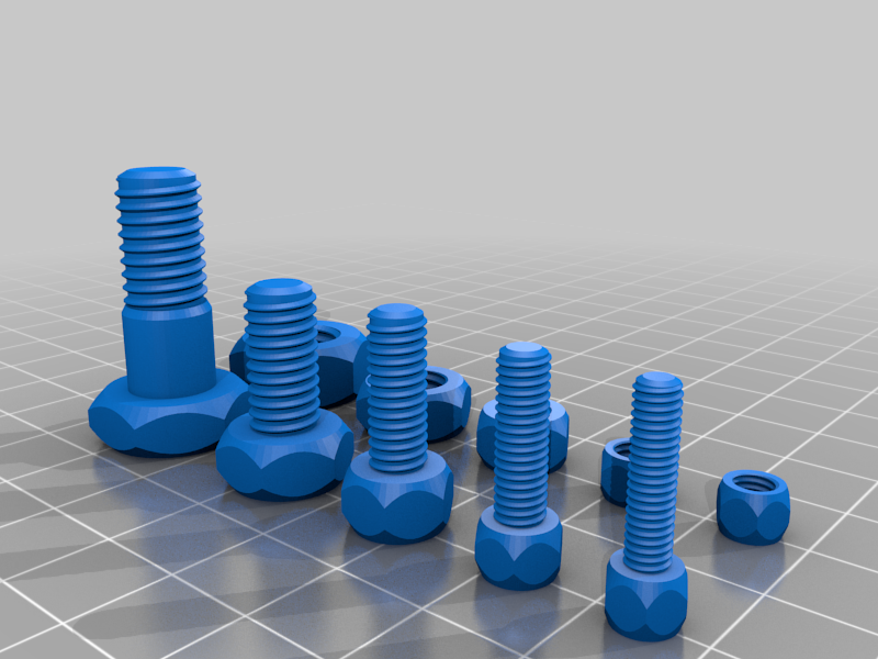 Metric thread and screw library