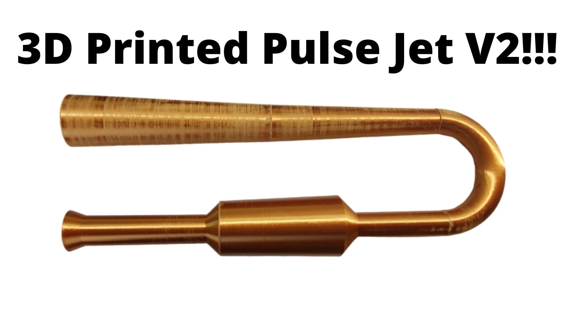 3d printed Lockwood Pulse Jet Engine V2