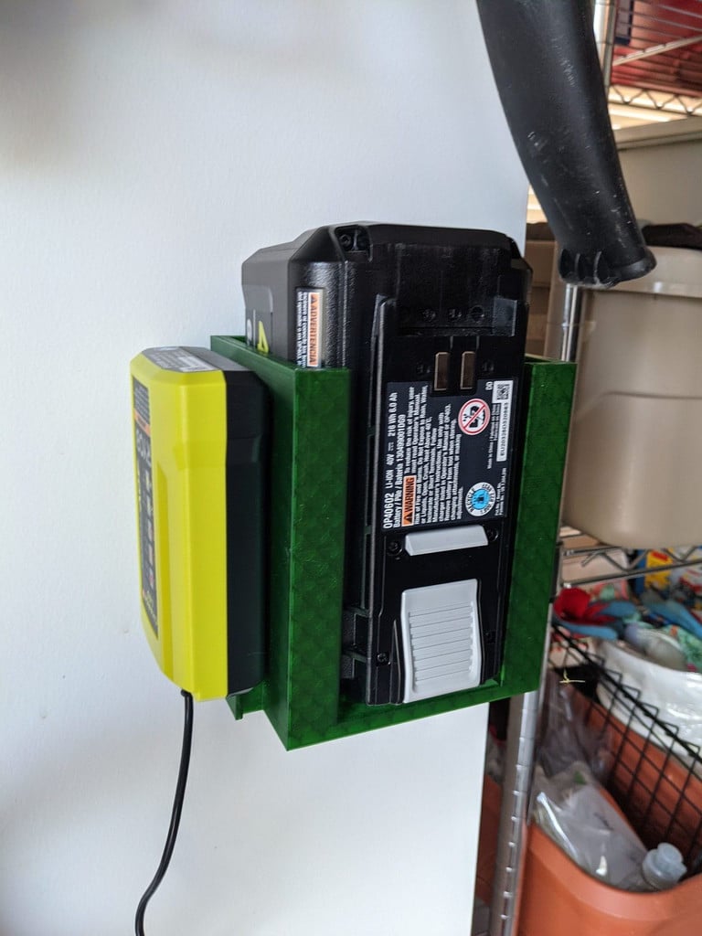 Ryobi lawnmower battery holder