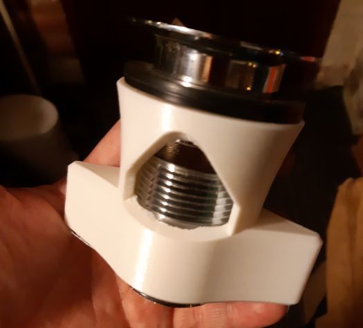 Over-engineered sink drain nut