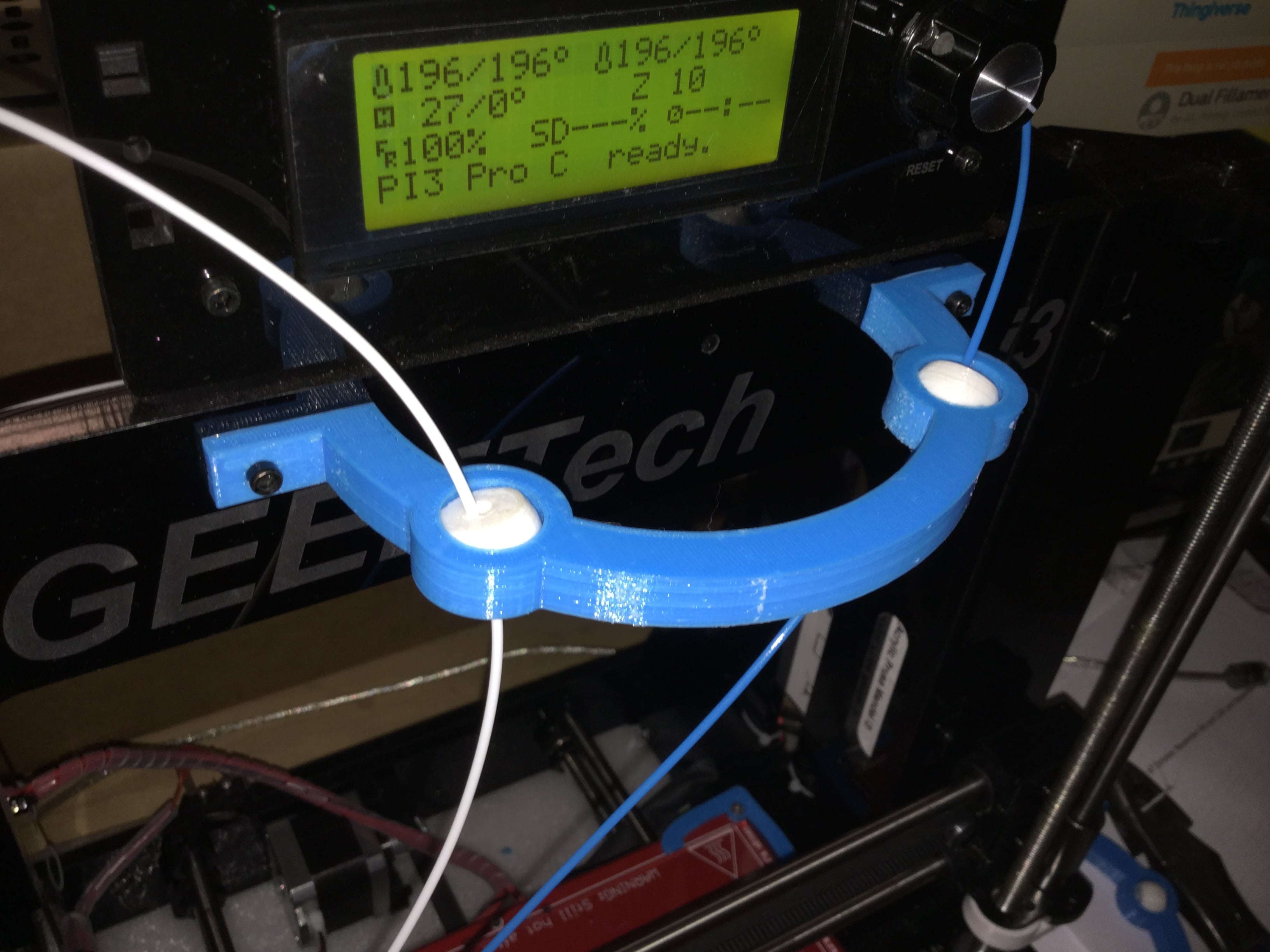 Dual Fillament Ball Guide Geeetech Prusa I3 pro C