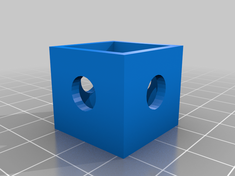 Holey Box with lid for 1x1 Rubiks Cube