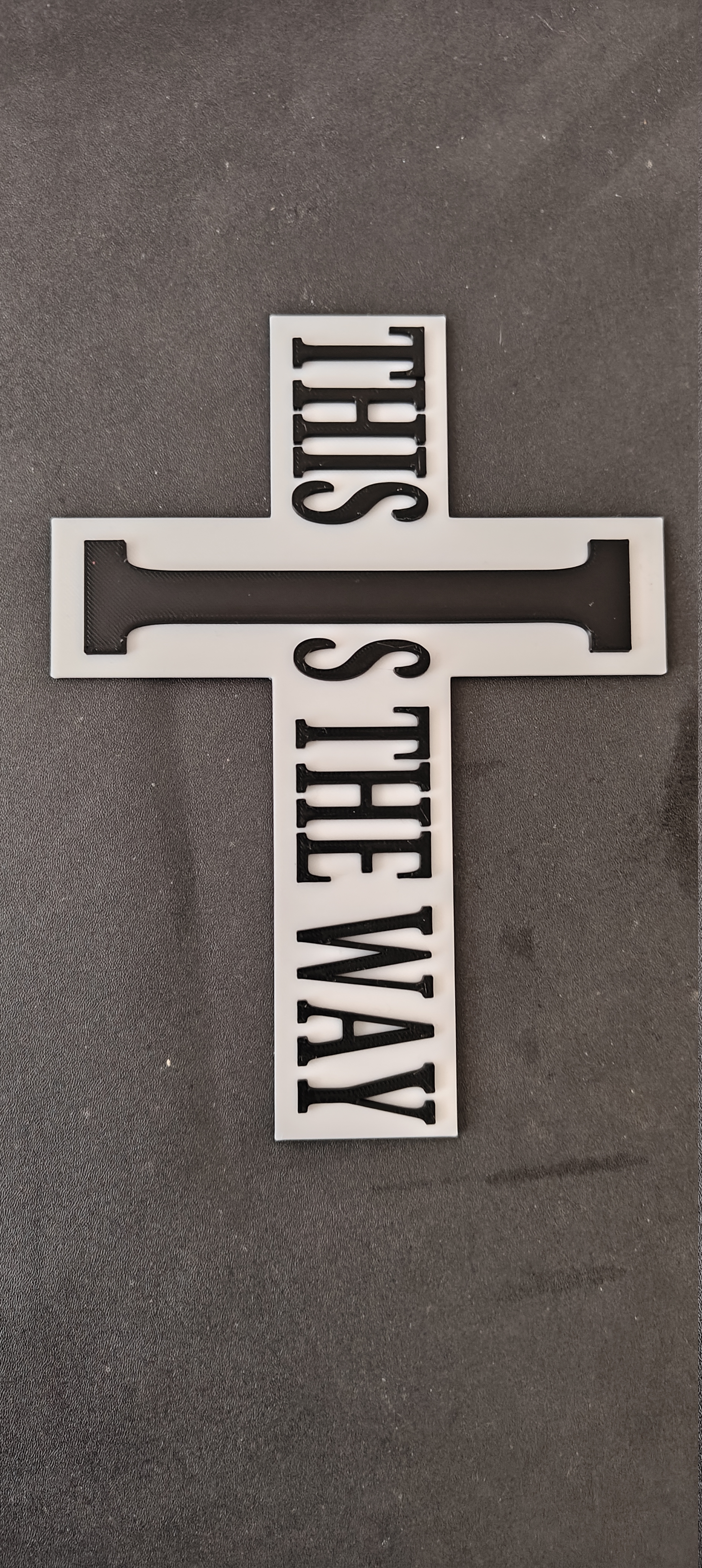 Mandalorian Cross Upper Case Thin (Book Marker)