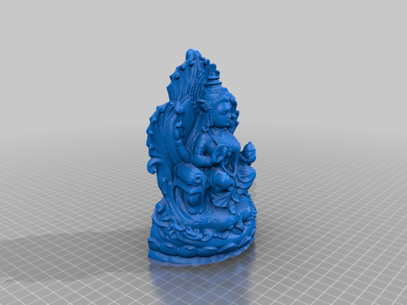 [Printable] Lakshmi on a Lotus throne 