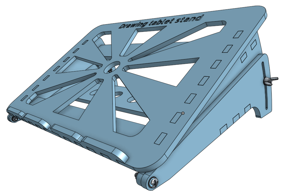 Adjustable stand for drawing tablet