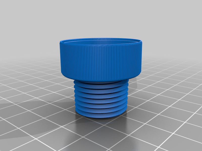 Bottle Cap to male 1/2" NPT thread