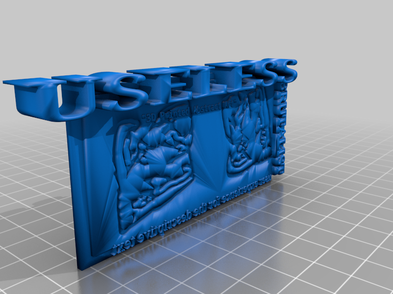 "3D Printed Abstract Art" is not the title of the piece